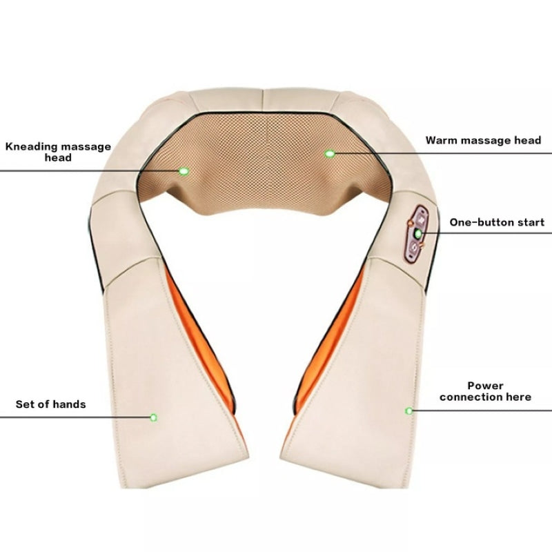 Aparat de Masaj Cervical cu Infrarosu si Caldura Crem-2