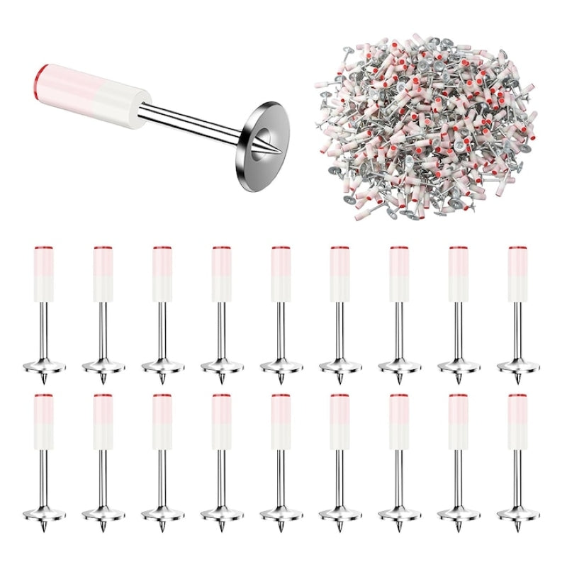 Set 100 Cuie Tip Ciupercă Autopropulsare Pistol Oțel 7.2mm-5