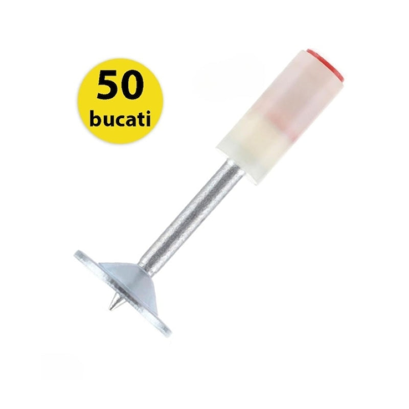 Set 50 Cuie Tip Ciupercă Autopropulsare Pistol Oțel 7.2mm-1