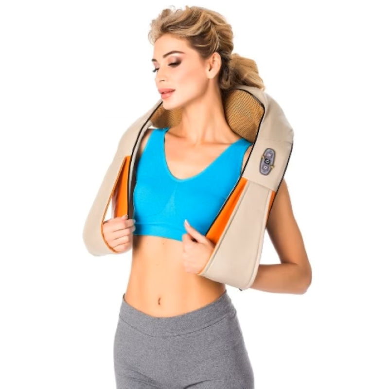 Aparat de Masaj Cervical cu Infrarosu si Caldura Crem-3