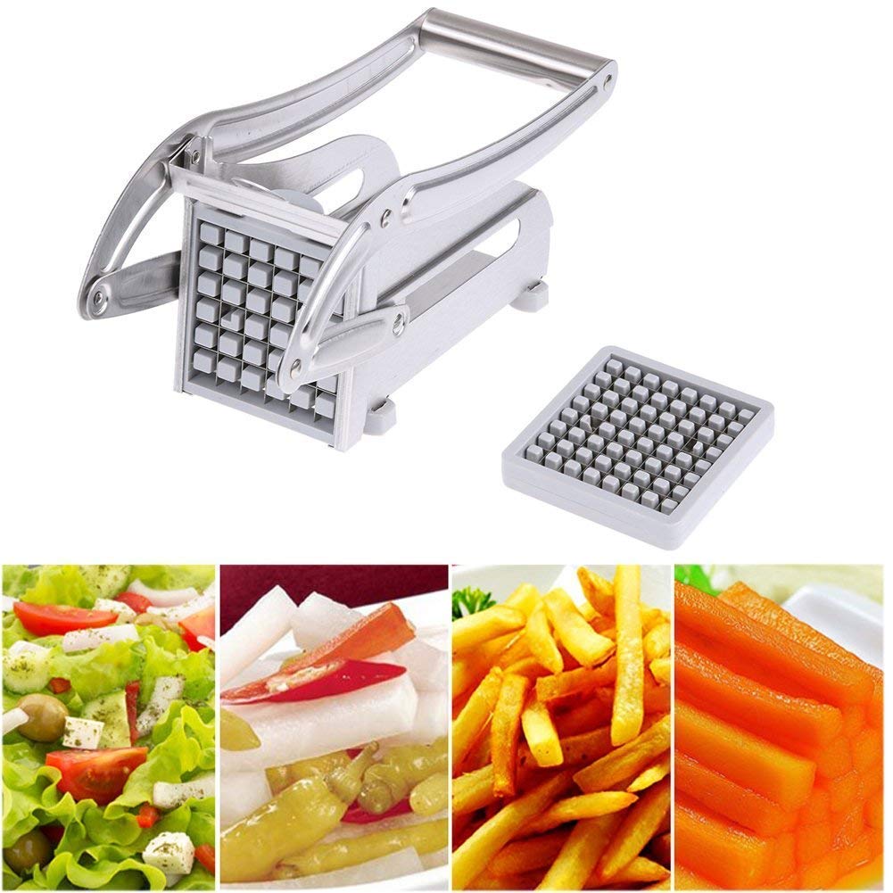 Aparat pentru Taiat Cartofi Pai si Legume, din Inox, cu 1 Forma de Taiere, Potato Chopper-2