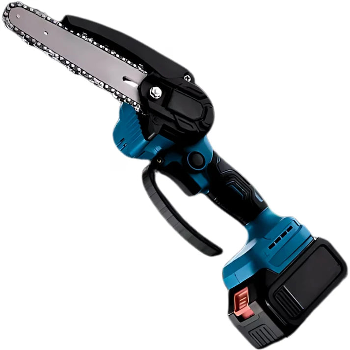 Mini Fierastrau Electric 48V cu Lant 6 inch si 2 Acumulatori-5