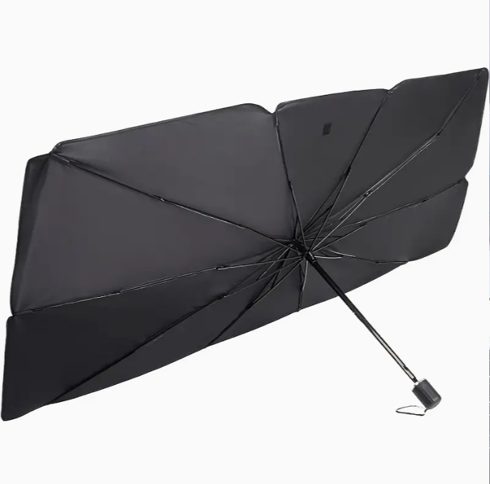 Parasolar Auto Tip Umbrela Pliabil 130x75 cm cu Protectie UV-1