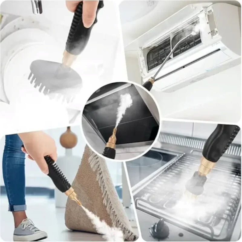 Aparat Curățat cu Abur 2500W 14 Accesorii 6 Trepte 1200 ml Alb-5