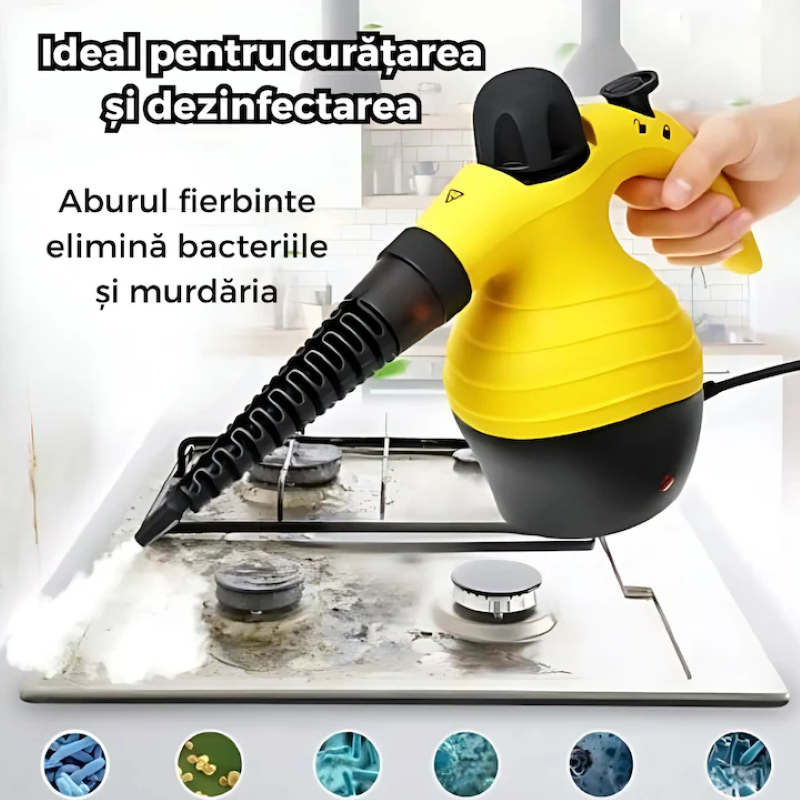 Aparat Curățare cu Aburi 1000W Presiune 3.5 Bar Rezervor 250 ml-3