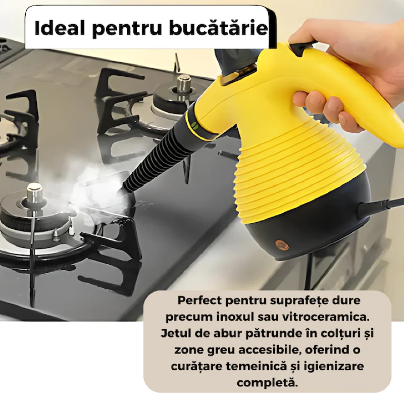 Aparat Curățare cu Aburi 1000W Presiune 3.5 Bar Rezervor 250 ml-4