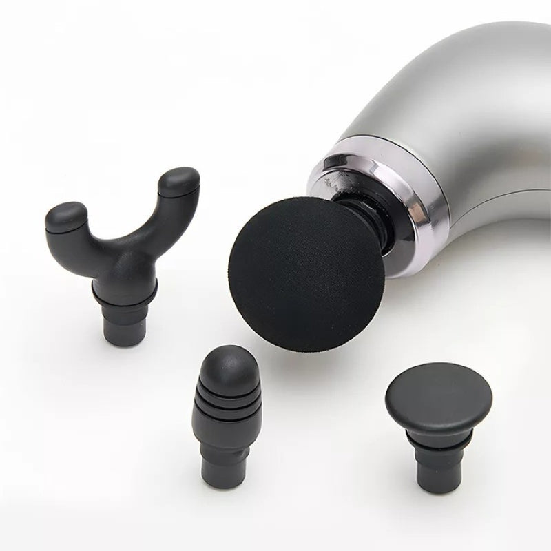 Aparat Masaj Muscular Spate Gât Mâner Extensibil 9 Trepte 4 Capete Argintiu-6