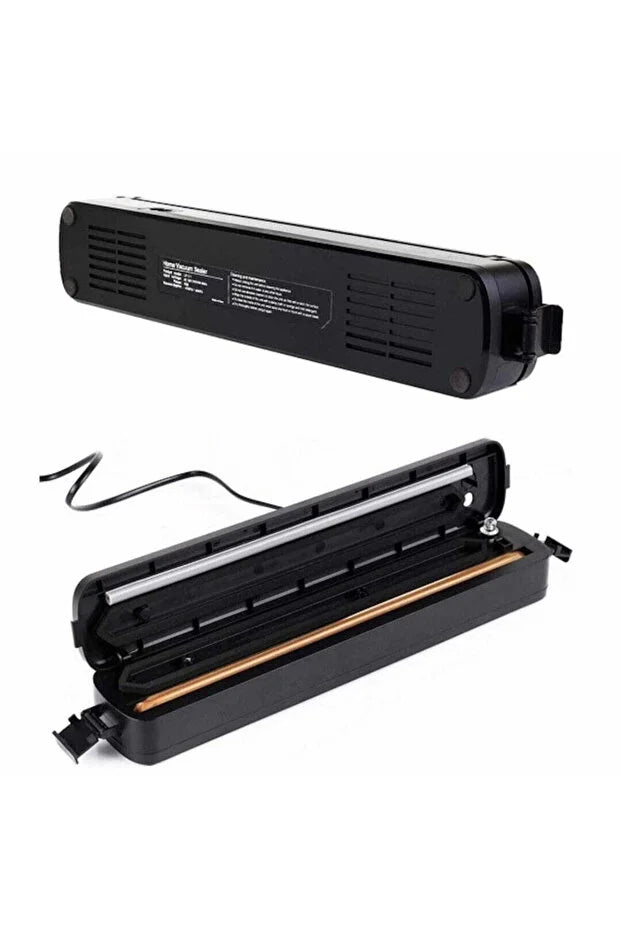 Aparat Vidat Sigilat Alimente 90W Lățime 28 cm 10 Pungi Negru-5