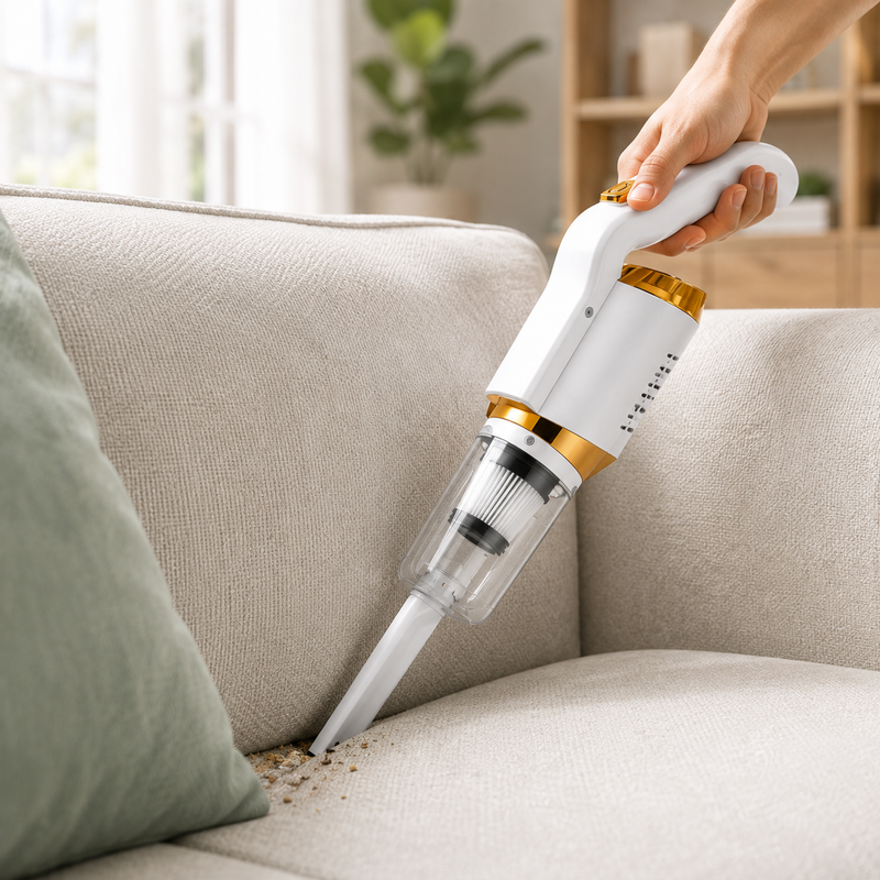 Aspirator vertical și de mână 2 în 1, fără fir, cu filtru detașabil și accesorii-6