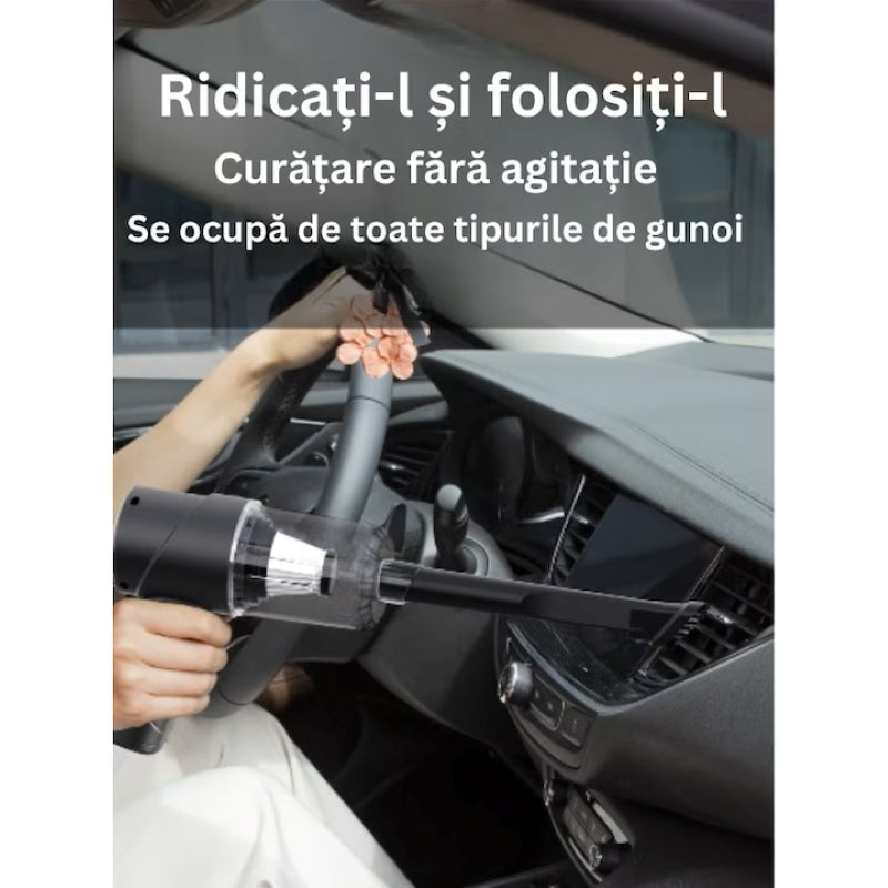 Aspirator Portabil Fără Fir 2 în 1 Auto Casă USB Filtru HEPA-5
