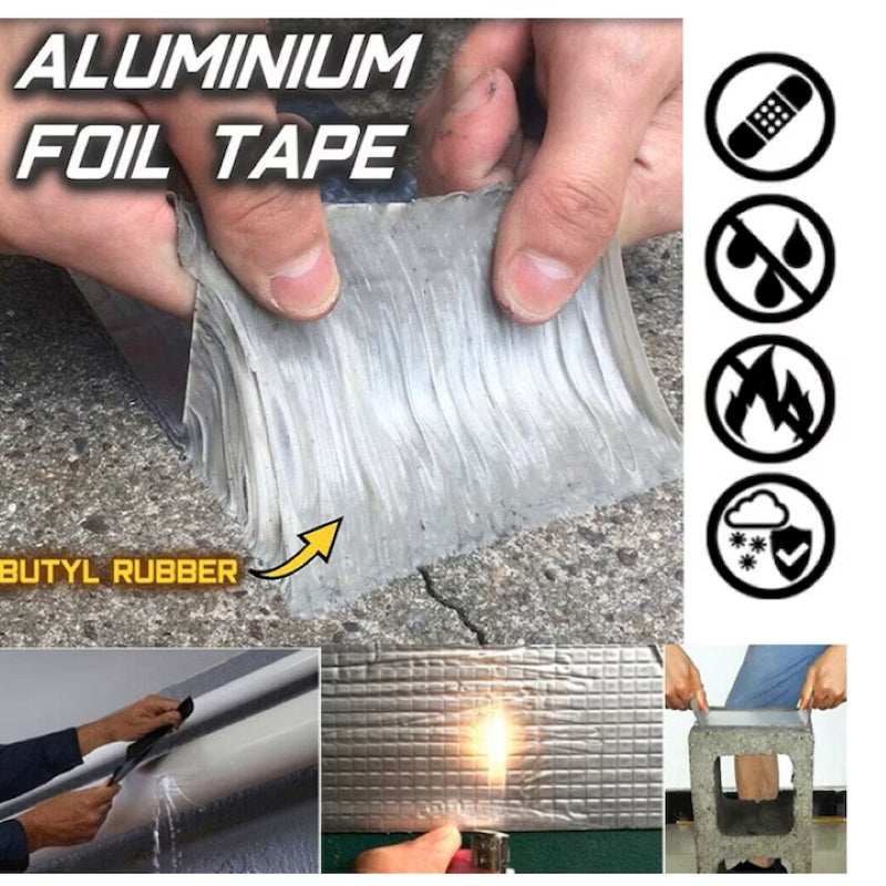 Set 2 Role Bandă Adezivă Butilică Hidroizolantă 5m x 5cm Gri-6