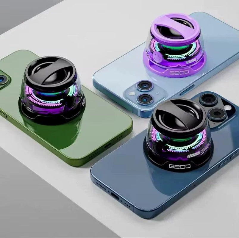 Boxă Portabilă Bluetooth 5.3 Atașare Magnetică IPX7 RGB 3D Negru-5