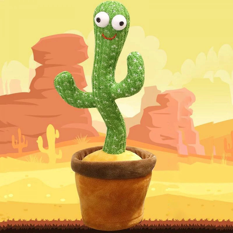 Jucărie Interactivă Cactus Vorbitor Dansează Cântă USB Verde-5