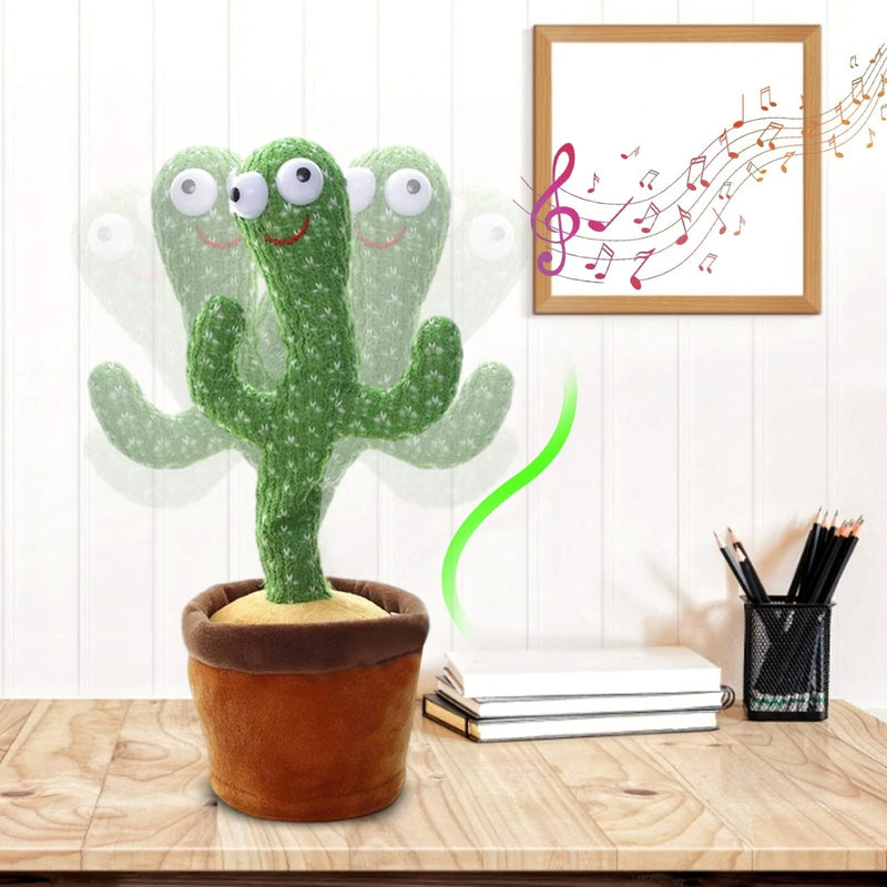 Jucărie Interactivă Cactus Vorbitor Dansează Cântă USB Verde-6