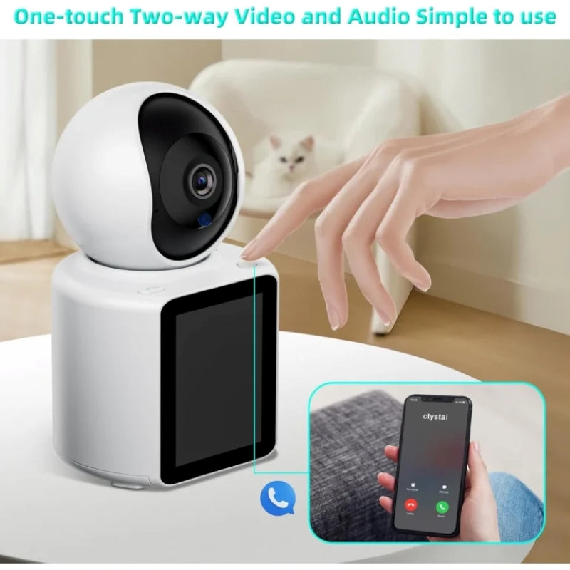 Cameră Supraveghere 4MP Ecran 2.8 Inch Apel Video Rotație 360-7