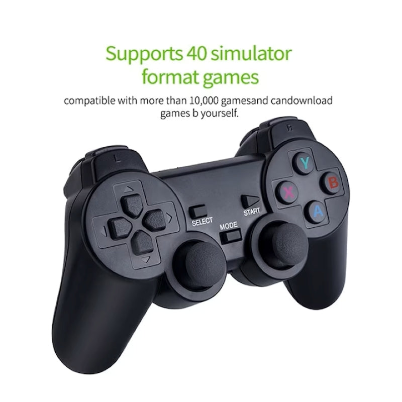 Consolă Jocuri Retro Stick HDMI 4K 2 Manete Wireless 32GB Negru-4