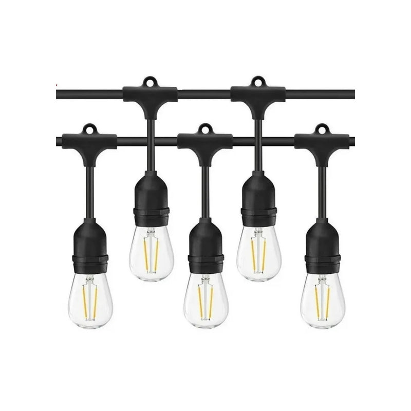 Ghirlandă Luminoasă 10 m cu 10 Becuri E27, Interconectabilă, Protecție IP65, Lumină Caldă-7
