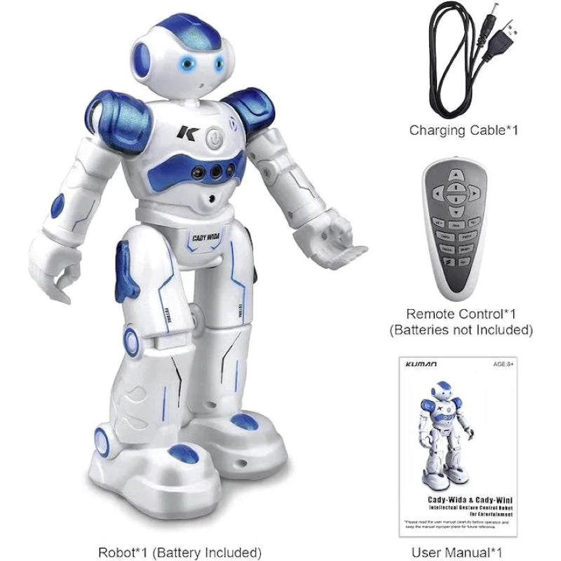 Robot Interactiv Vorbitor Programabil Telecomandă Gesturi Alb-6