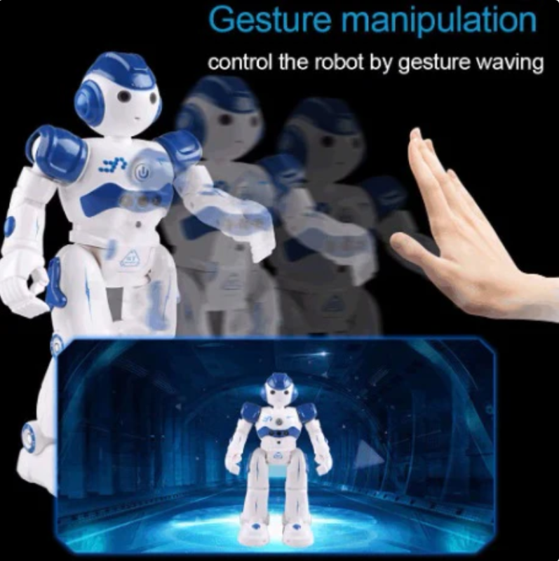 Robot Interactiv Vorbitor Programabil Telecomandă Gesturi Alb-7