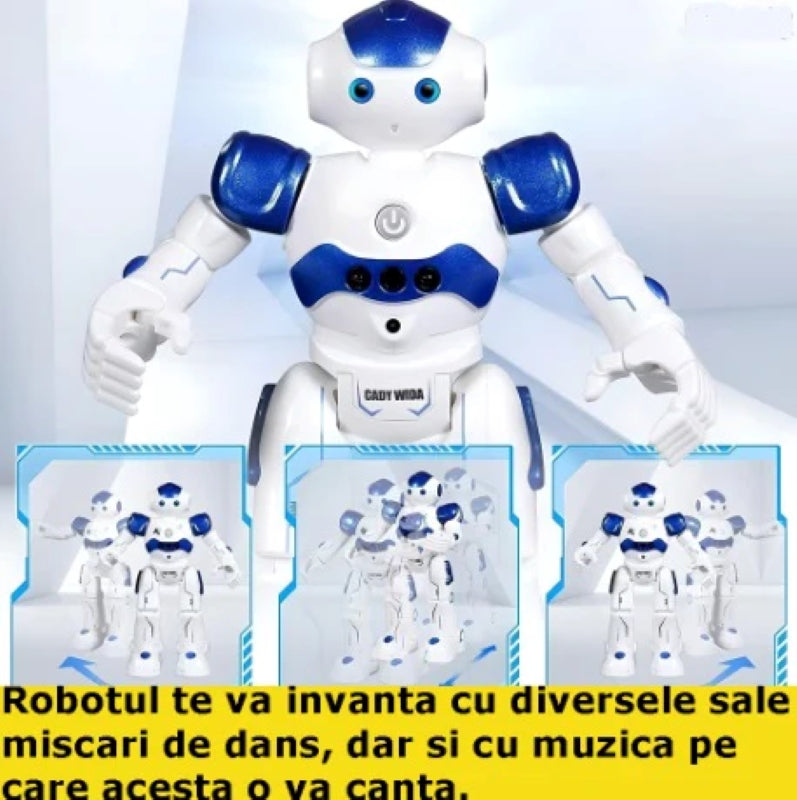 Robot Interactiv Vorbitor Programabil Telecomandă Gesturi Alb-4