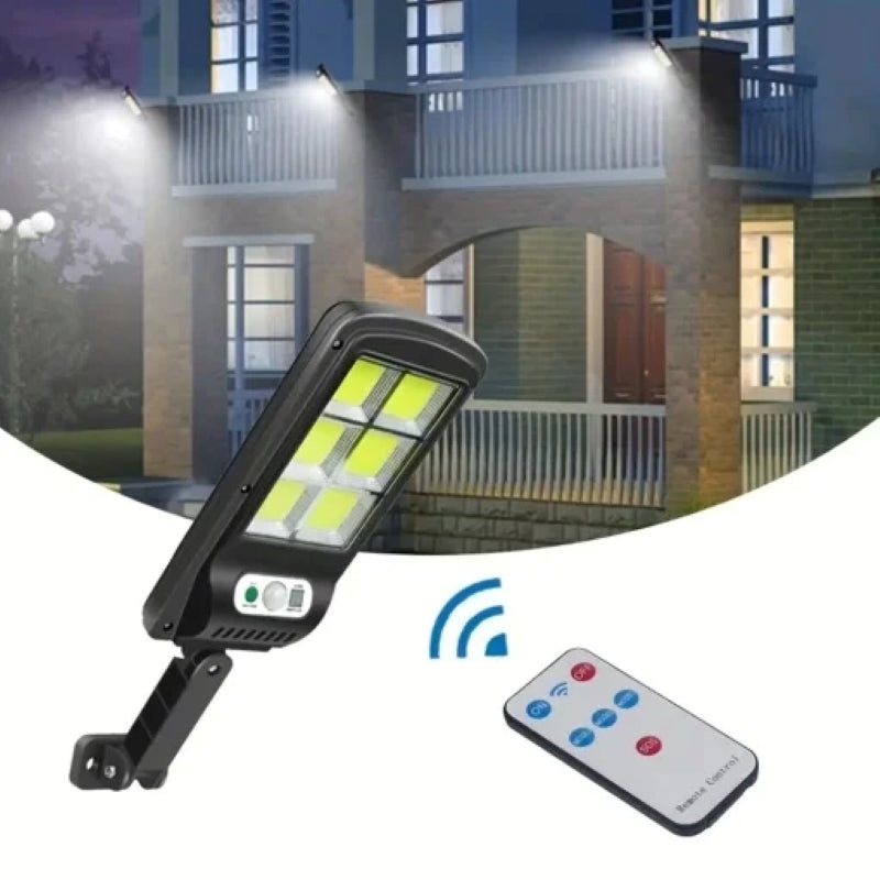 Lampă Solară Exterior 60 LED COB Senzor Mișcare Telecomandă IP65-6