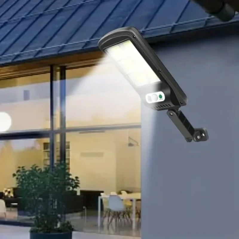 Lampă Solară Exterior 60 LED COB Senzor Mișcare Telecomandă IP65-7