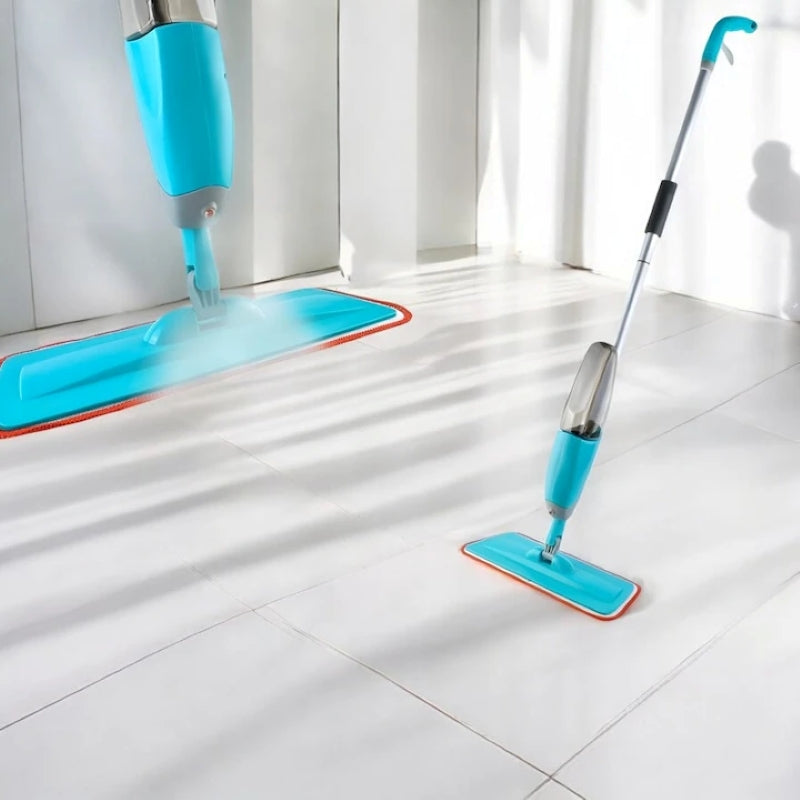 Mop cu Pulverizator Rezervor 600ml Lavetă Microfibră Albastru-3