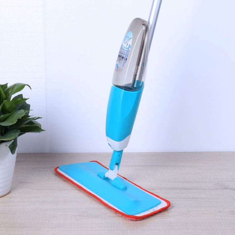 Mop cu Pulverizator Rezervor 600ml Lavetă Microfibră Albastru-4