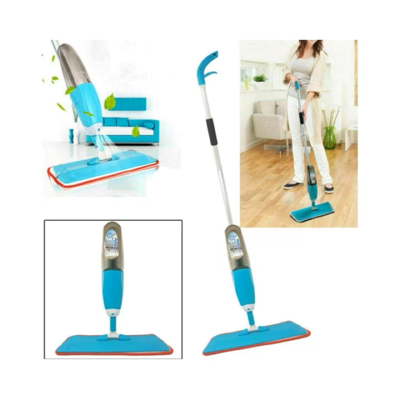 Mop cu Pulverizator Rezervor 600ml Lavetă Microfibră Albastru-6