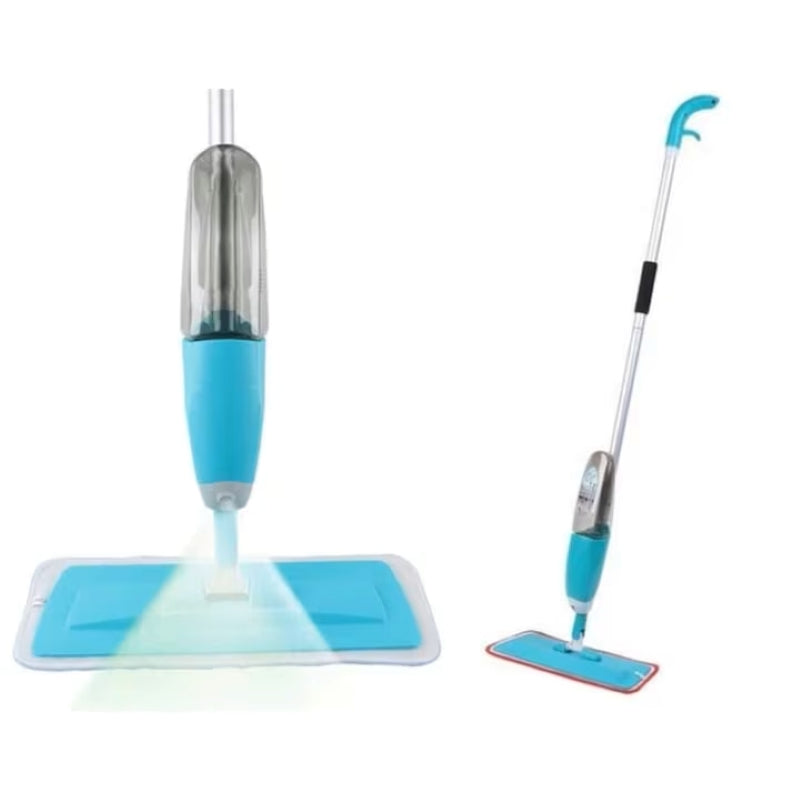 Mop cu Pulverizator Rezervor 600ml Lavetă Microfibră Albastru-7