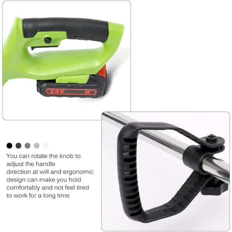Motocoasă Electrică 2 Acumulatori 48V Roți Detașabile Disc 18000RPM-8