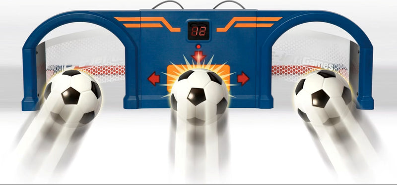 Poartă Fotbal Interactivă Scor Electronic Lumini Minge Albastru-3