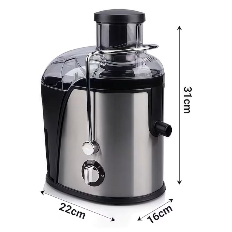 Storcător Fructe și Legume Electric 1400W 2 Viteze Pulse Negru-2