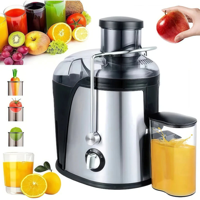 Storcător Fructe și Legume Electric 1400W 2 Viteze Pulse Negru-1