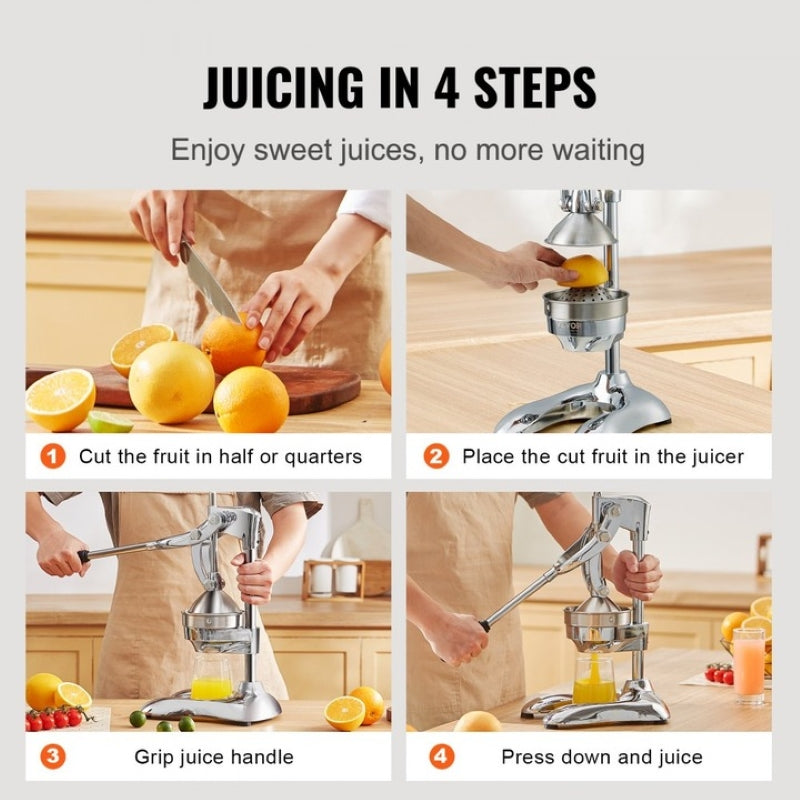 Storcător Citrice Manual Tip Presă Profesional Fontă Inox XL-5