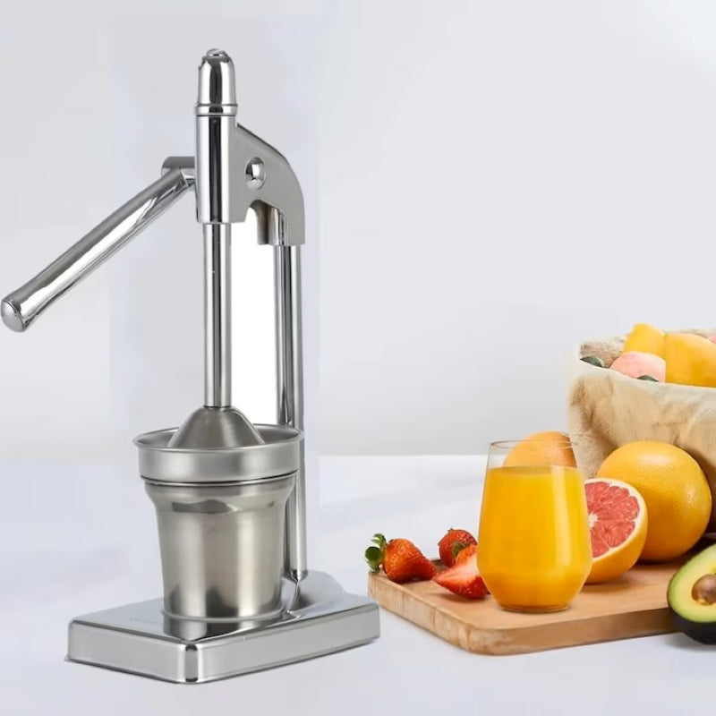 Storcător Manual Citrice Tip Presă Inox Recipient Strecurătoare-8