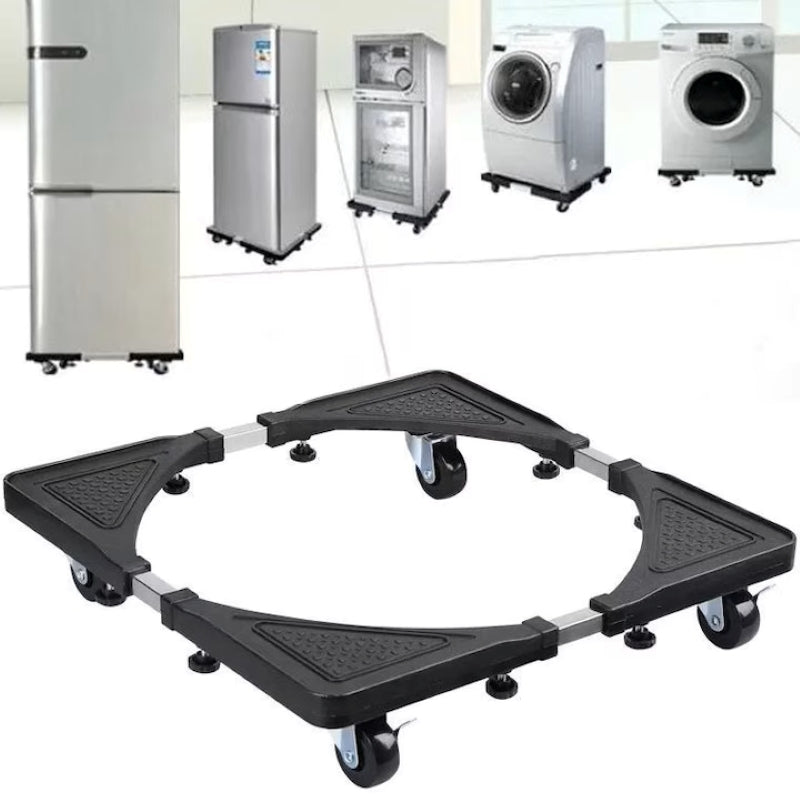 Suport Mobil Reglabil 41-55 cm Electrocasnice Roți cu Blocare Negru