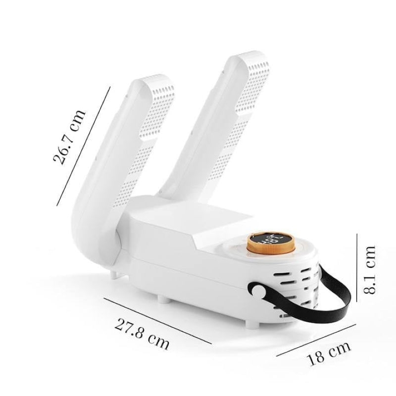 Uscător Automat Încălțăminte Pliabil Aer Cald 360 Sterilizare Temporizator Alb-5