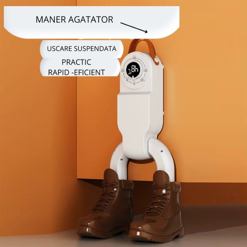 Uscător Automat Încălțăminte Pliabil Aer Cald 360 Sterilizare Temporizator Alb-7
